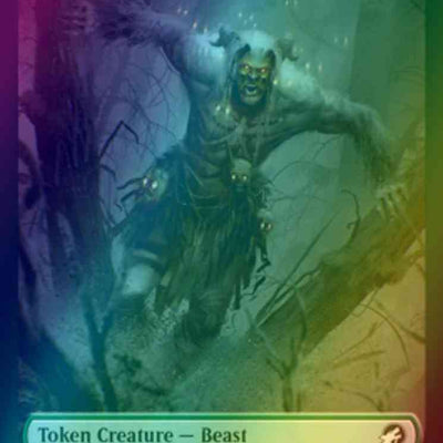 Beast Token (08) // Spirit Token (02) [Innistrad: Midnight Hunt: Tokens] [Foil]
