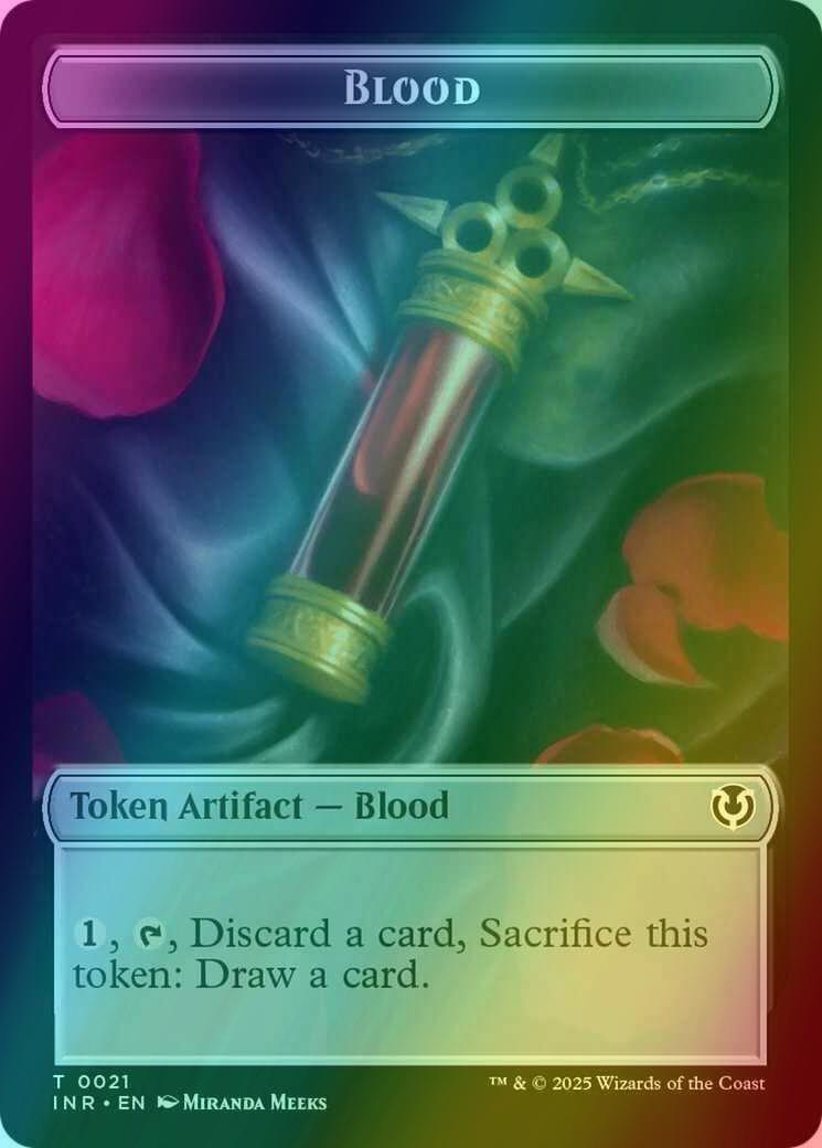 Blood Token (21) // Vampire Token (07) [Innistrad Remastered: Tokens] [Foil]