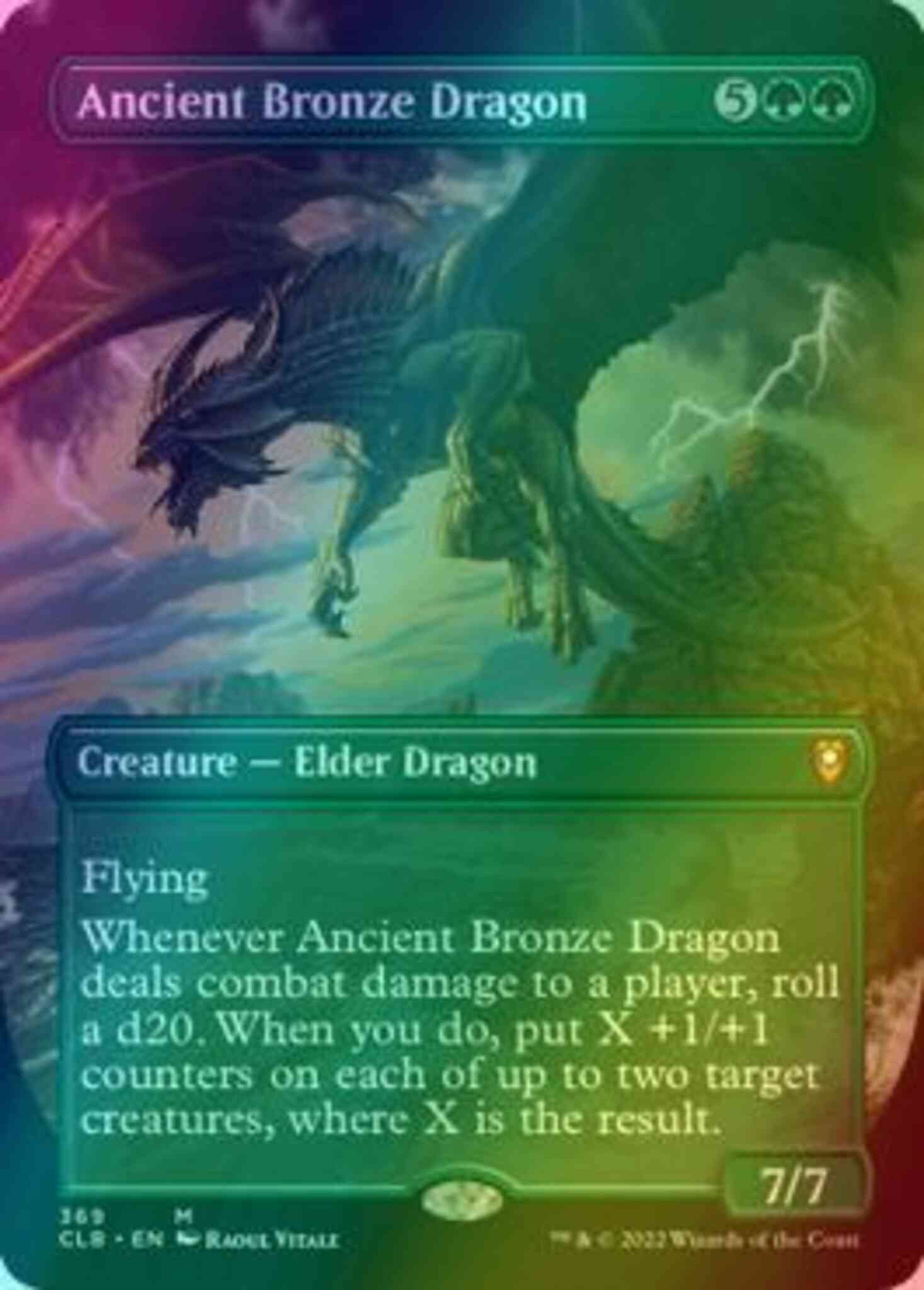 Ancient Bronze Dragon [369] [Borderless] [Commander Legends: Battle for Baldur's Gate] [Foil]