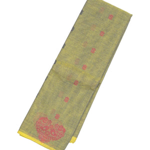 Grey Rasipuram Cotton Saree With Floral Buttas