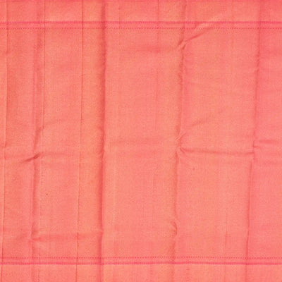 Pink Handloom Kanchipuram Silk Saree With Floral Motifs