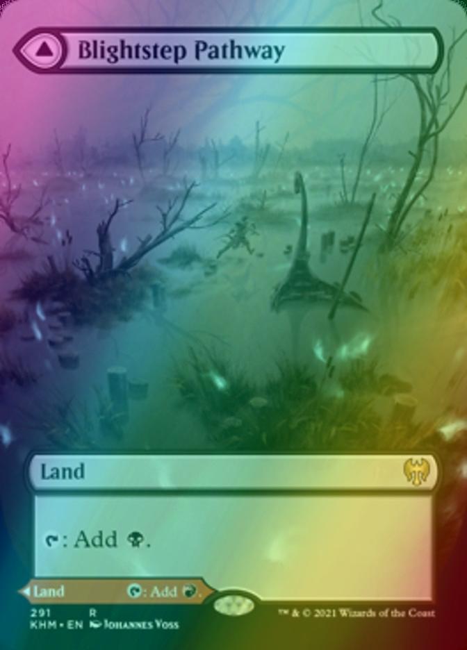 Blightstep Pathway // Searstep Pathway [291] [Borderless] [Kaldheim] [Foil]