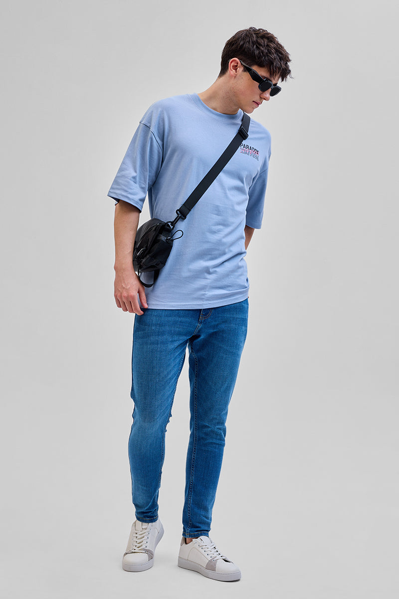 Paradox Light Blue Oversized T-Shirt