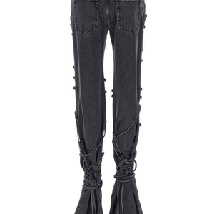 Alexander McQueen Jeans Asymmetric Closure