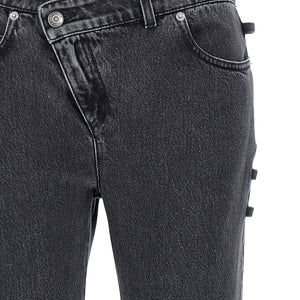 Alexander McQueen Jeans Asymmetric Closure