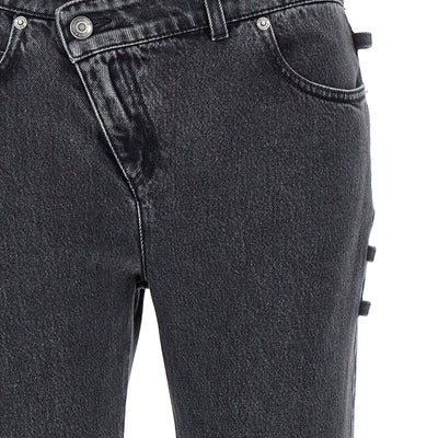 Alexander McQueen Jeans Asymmetric Closure