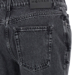 Alexander McQueen Jeans Asymmetric Closure