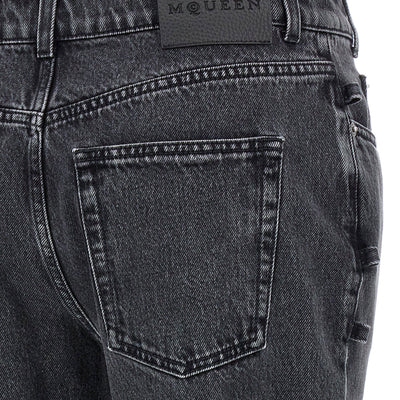 Alexander McQueen Jeans Asymmetric Closure