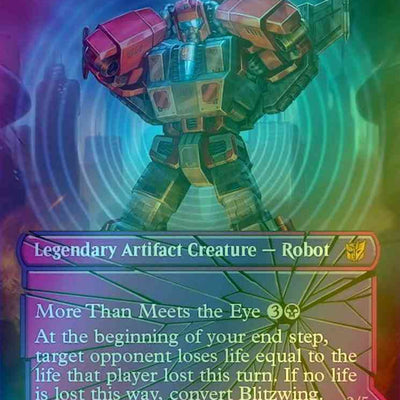 Blitzwing, Cruel Tormentor // Blitzwing, Adaptive Assailant [19] [Borderless] [Shattered Glass] [Universes Beyond: Transformers] [Foil]
