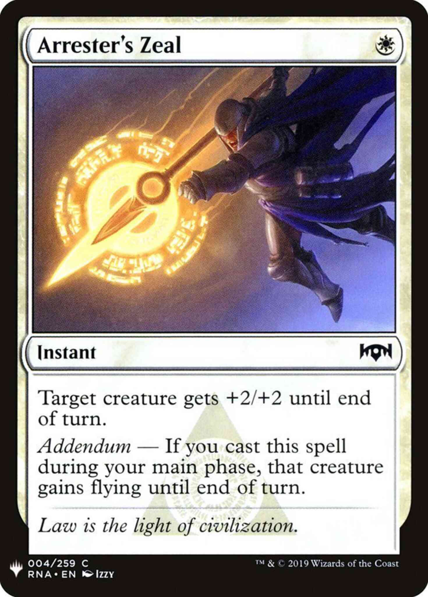 Arrester's Zeal [RNA-4] [The List] [Non-Foil]
