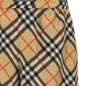 Burberry Check Silk Bermuda Shorts
