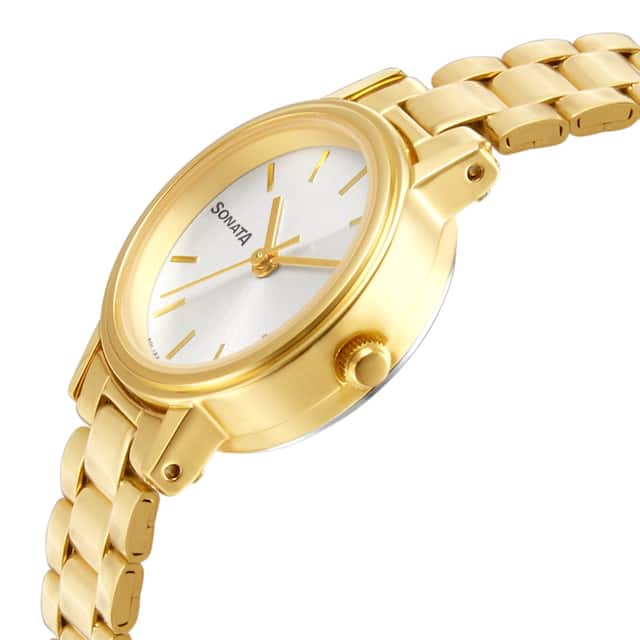 Essentials White Dial & Stainless Steel Strap