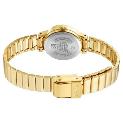 Essentials White Dial & Golden Strap