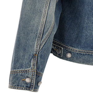 Alexander McQueen Suede Denim Jacket