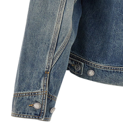 Alexander McQueen Suede Denim Jacket