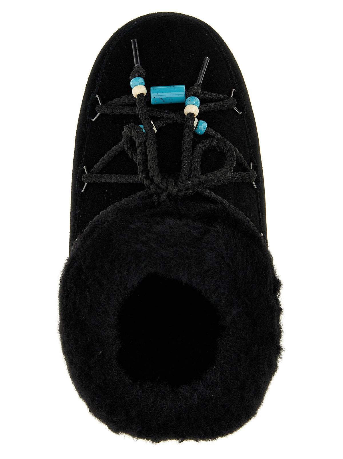 Moon Boot Mule Suede Beads Ankle Boots