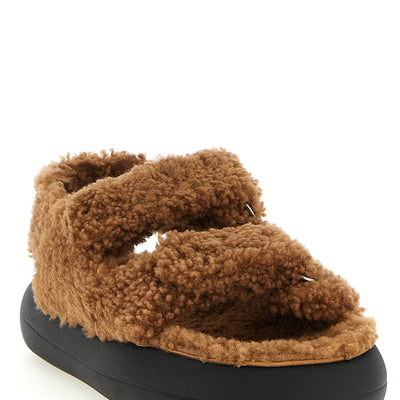 Moon Boot Shearling Sandals