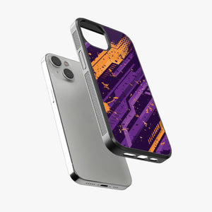 Abstract Adrenaline Rush Pattern Glass Case