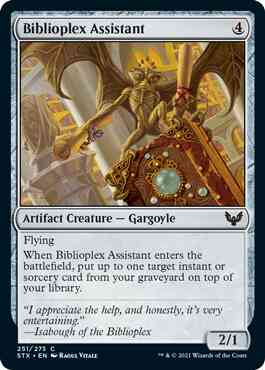 Biblioplex Assistant [251] [Strixhaven: School of Mages] [Non-Foil]