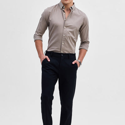 Hazelnut Solid Oxford Shirt