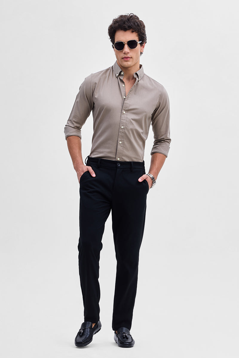 Hazelnut Solid Oxford Shirt