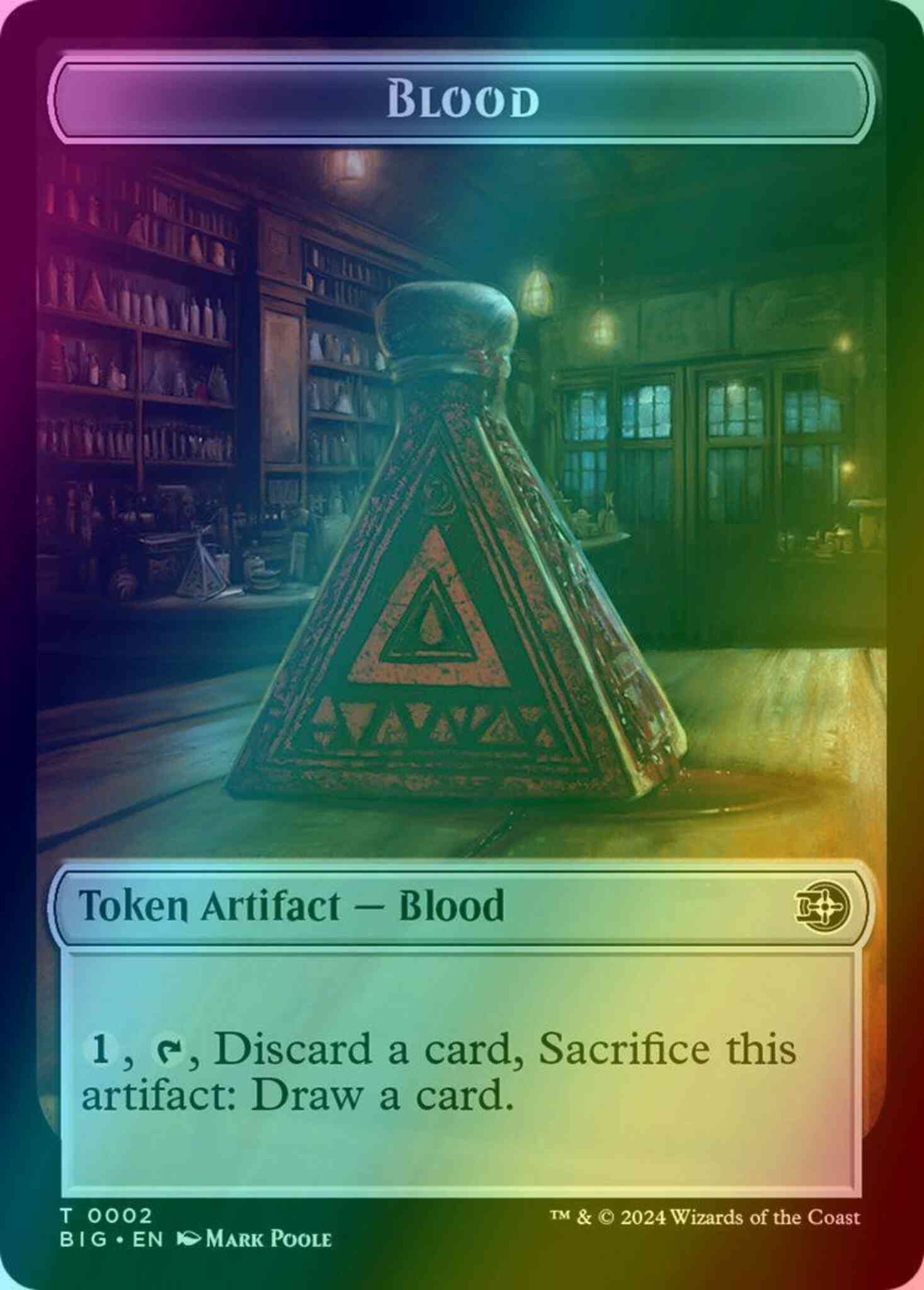 Blood Token (02) // Mercenary Token (10) [The Big Score: Tokens] [Foil]