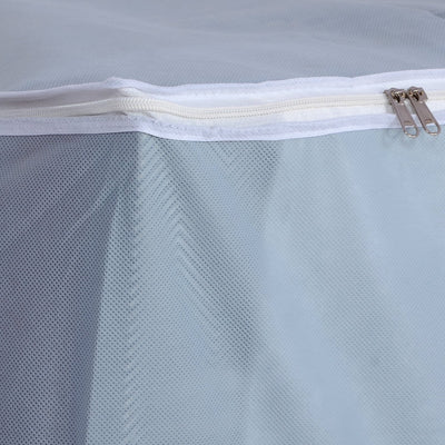 Kuber Industries Non Woven Rectangular Underbed Storage Organiser Set (Grey, Standard, Model: Rbed01), 2 Piece