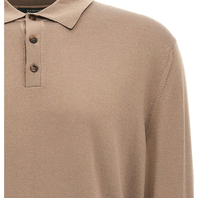 Zanone Wool Polo Shirt