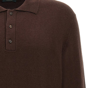 Zanone Cashmere Wool Polo Shirt