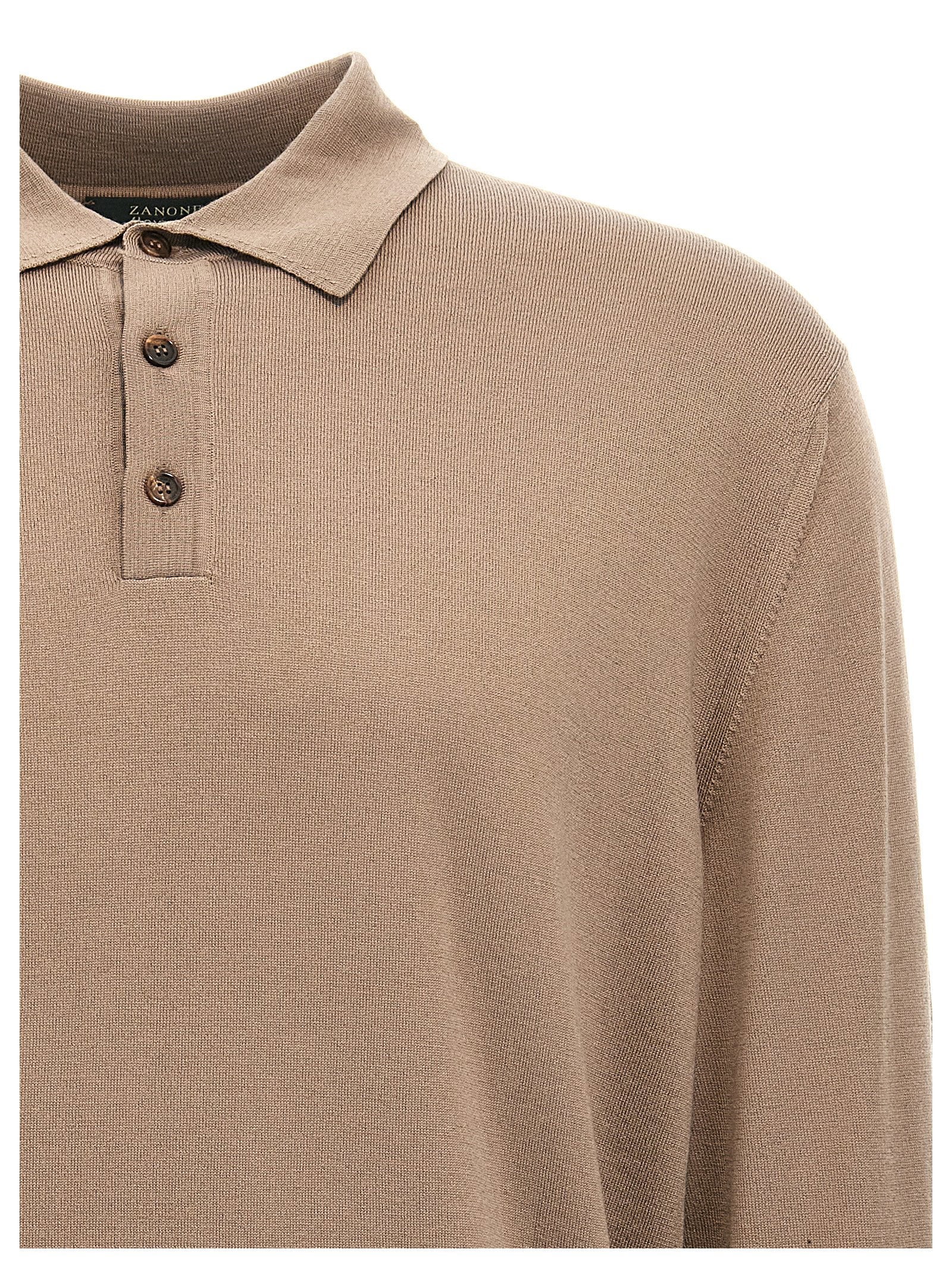 Zanone Virgin Wool Polo Shirt