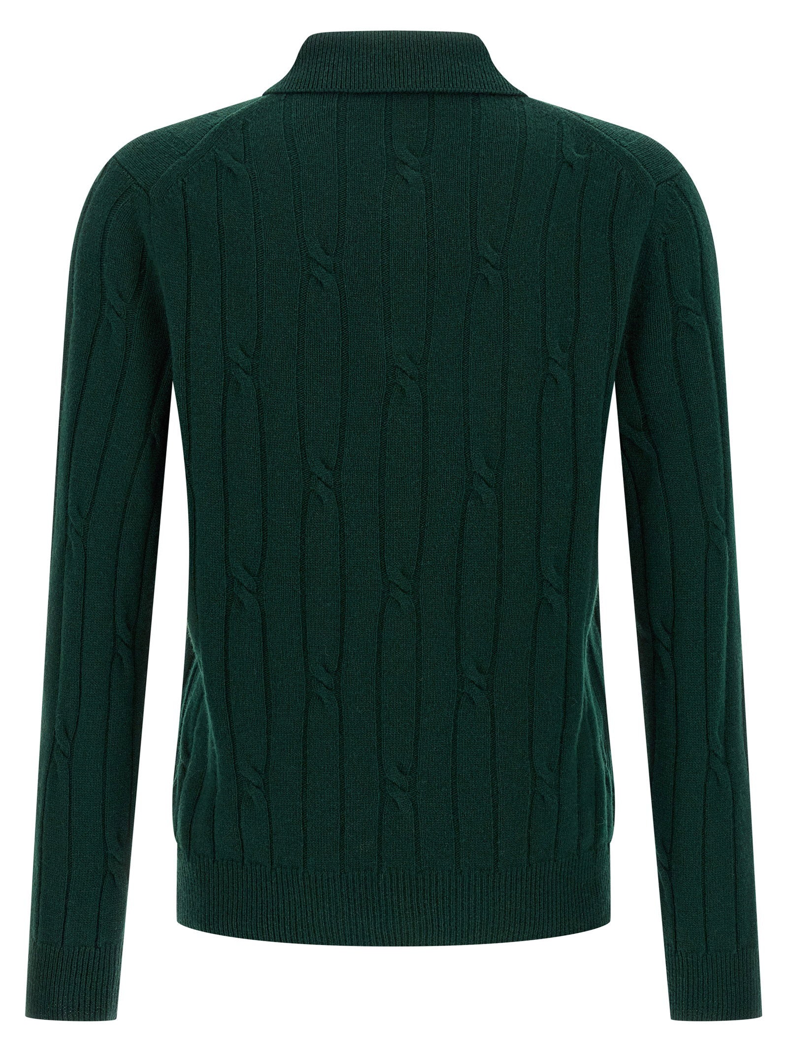 Zanone Braided Wool Polo Shirt