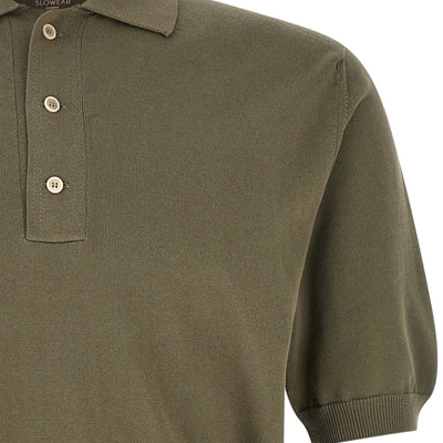 Zanone Cotton Knit Polo Shirt