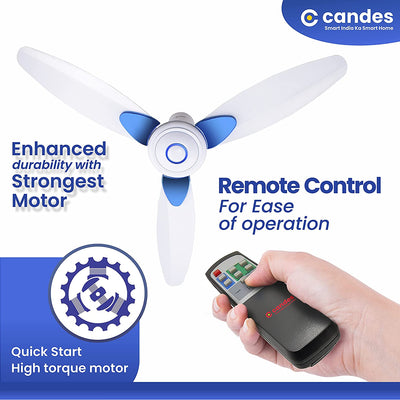 IOT Smart Wi-Fi - Works With Alexa, Google Assistant, Remote & Candes App (White Blue)