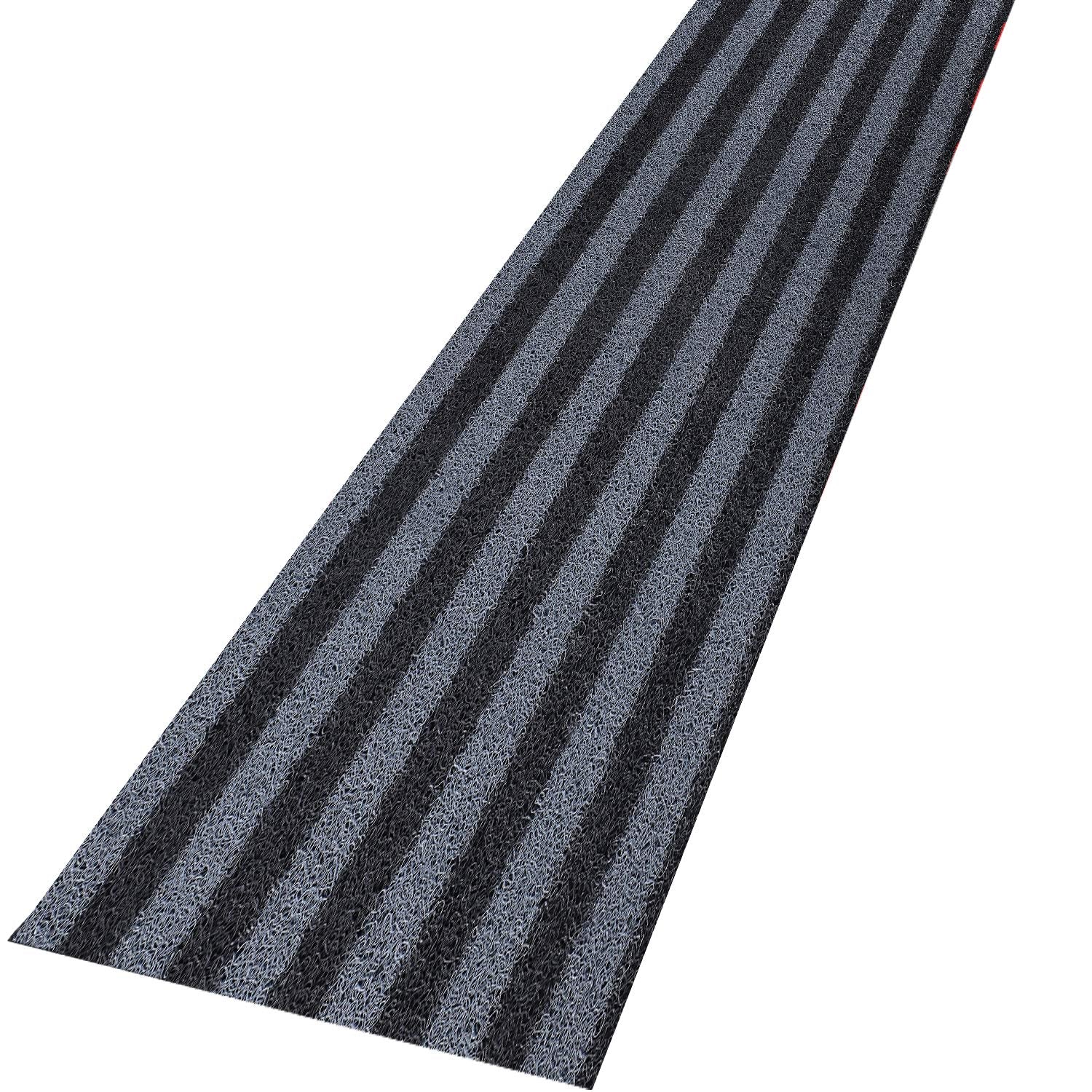 Kuber Industries Rubber 1 Piece Floor Mat Door Mat 2x6 Feet (Brown & Grey)-CTKTC29699