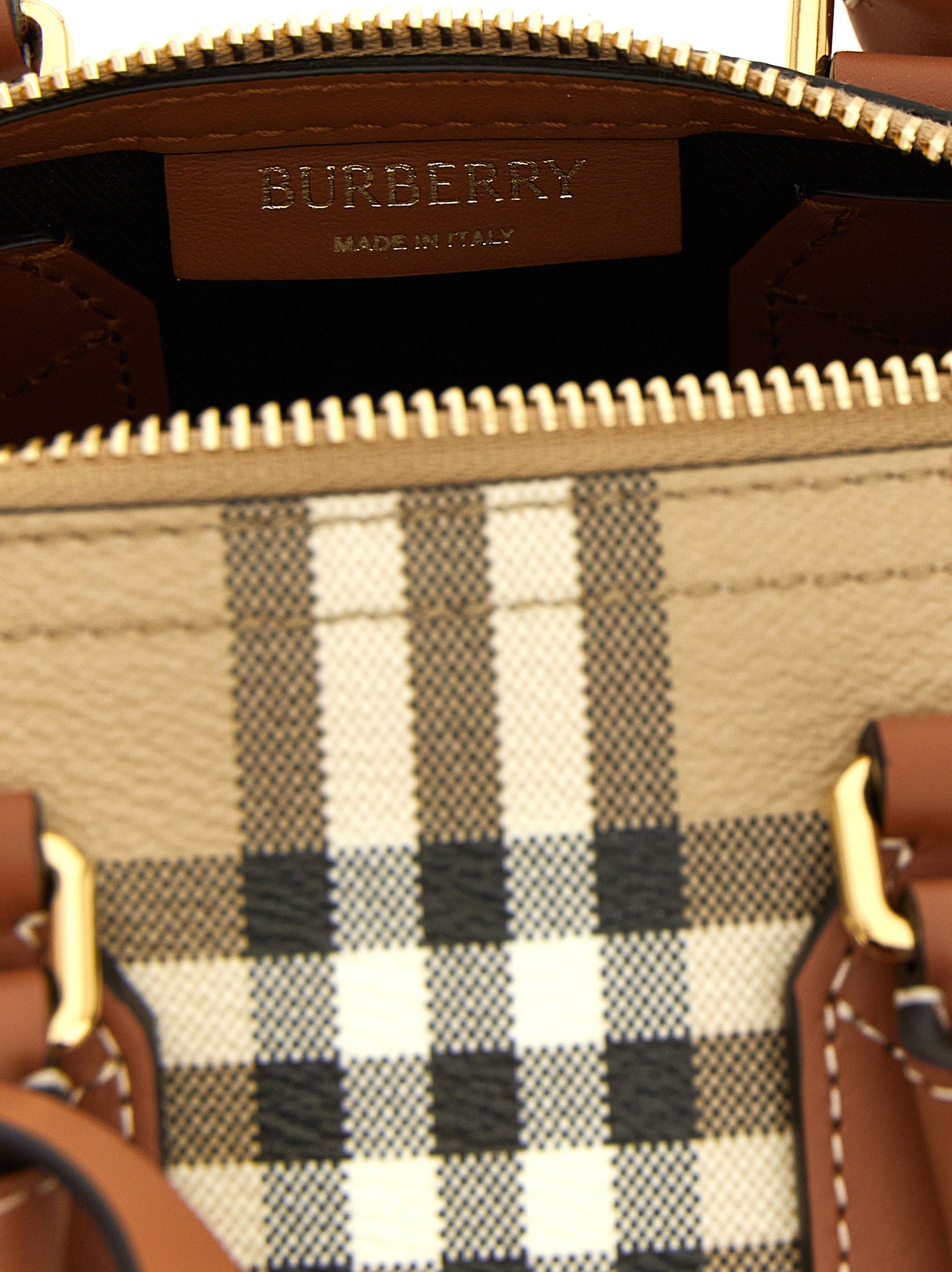Burberry Mini Bowling Handbag