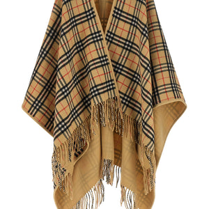 Burberry Check Wool Reversible Cape