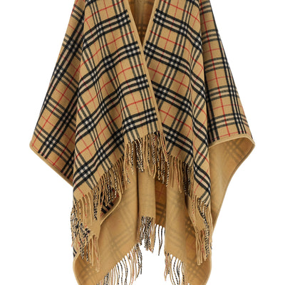 Burberry Check Wool Reversible Cape