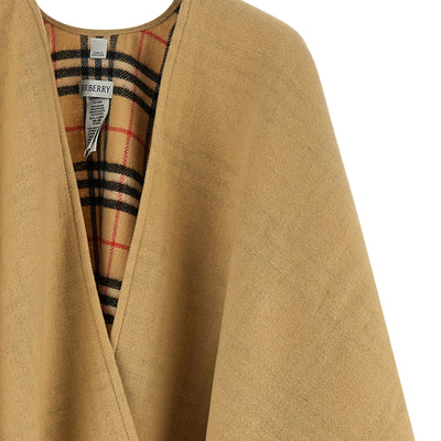 Burberry Check Wool Reversible Cape