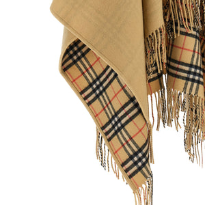 Burberry Check Wool Reversible Cape