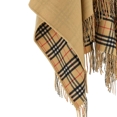 Burberry Check Wool Reversible Cape