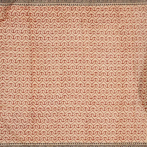 Rust Handloom Chanderi Cotton Saree With Printed Flower Motifs