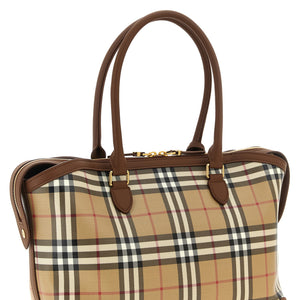 Burberry Small Check Shopping Bag