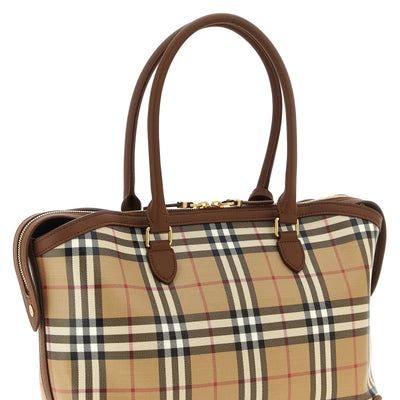 Burberry Small Check Shopping Bag