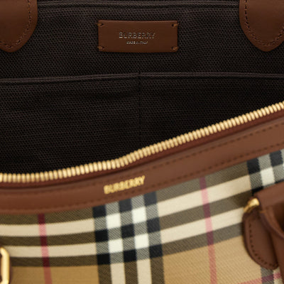 Burberry Small Check Shopping Bag