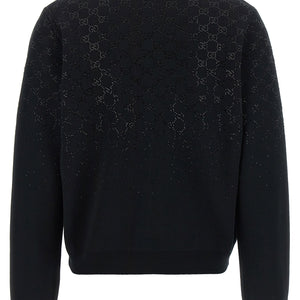 Gucci Gg Crystal Cardigan