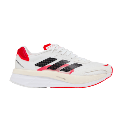 adidas Adizero Boston 10 White Black Solar Red (Women's)
