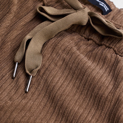 Brown Corduroy Baggy Fit Cargo