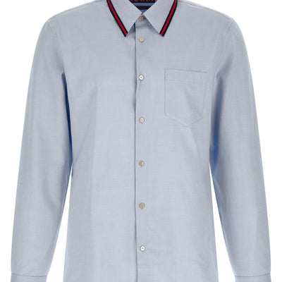 Gucci Web Collar Shirt