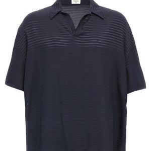 Saint Laurent Silk Polo Shirt