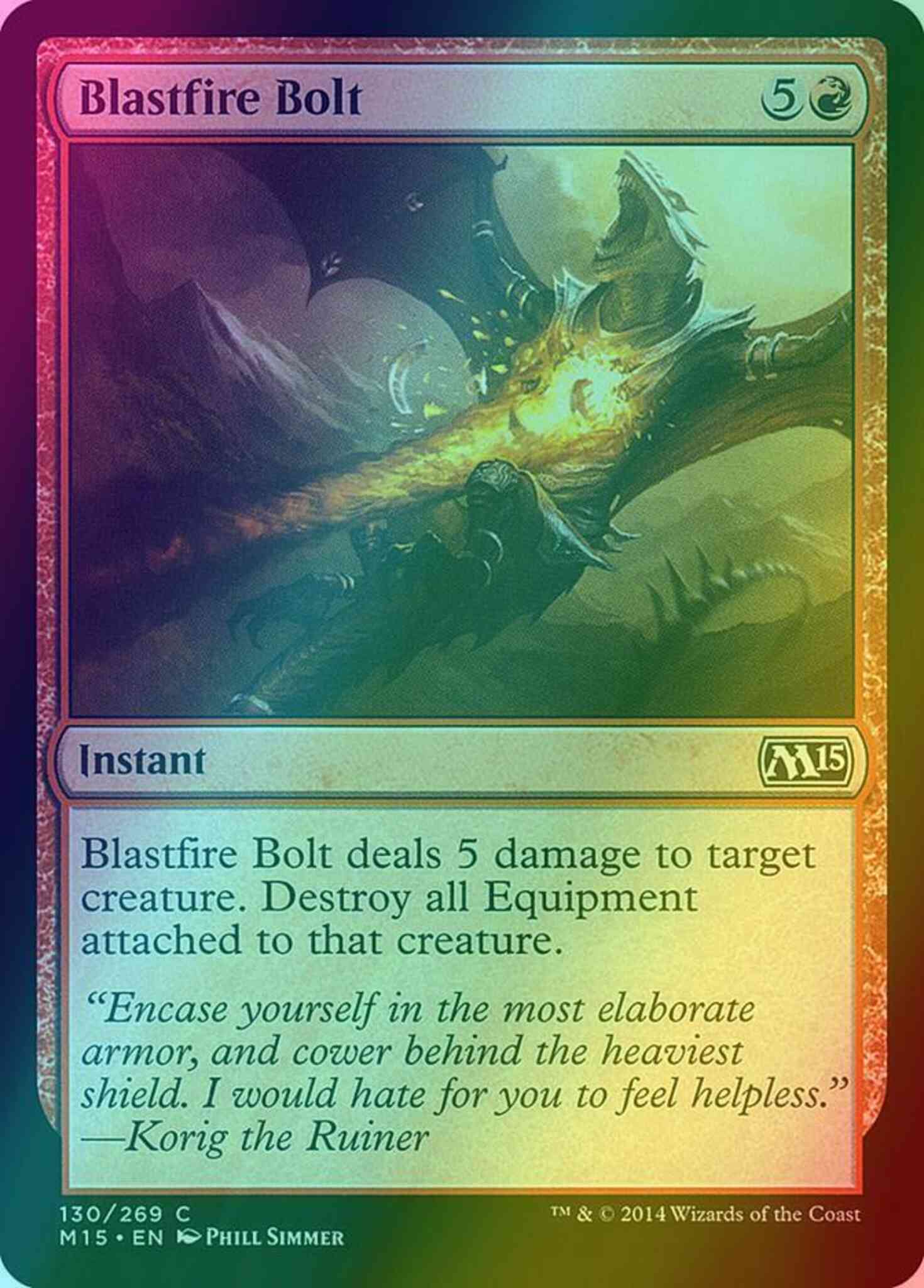 Blastfire Bolt [130] [Magic 2015] [Foil]